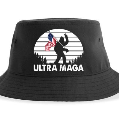 Ultra Maga Big Foot Sasquatch Sustainable Bucket Hat