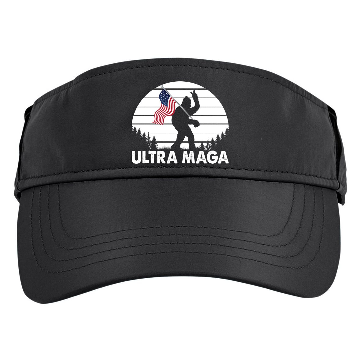 Ultra Maga Big Foot Sasquatch Adult Drive Performance Visor