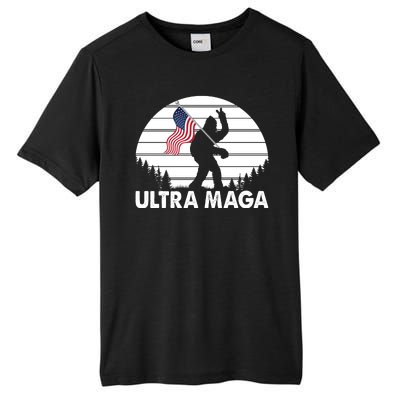 Ultra Maga Big Foot Sasquatch Tall Fusion ChromaSoft Performance T-Shirt