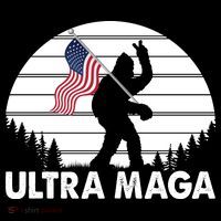 Ultra Maga Big Foot Sasquatch Drawstring Bag