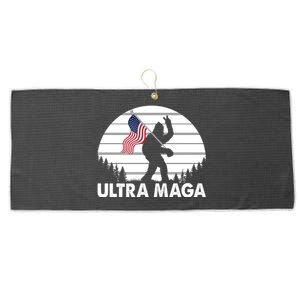 Ultra Maga Big Foot Sasquatch Large Microfiber Waffle Golf Towel