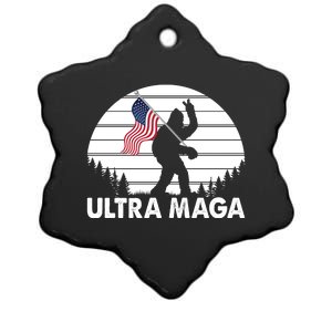 Ultra Maga Big Foot Sasquatch Ceramic Star Ornament