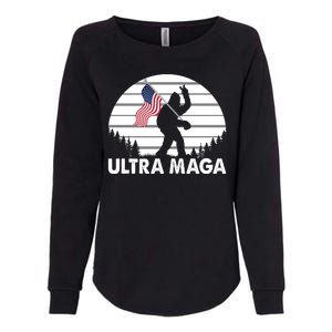 Ultra Maga Big Foot Sasquatch Womens California Wash Sweatshirt