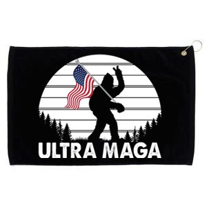 Ultra Maga Big Foot Sasquatch Grommeted Golf Towel