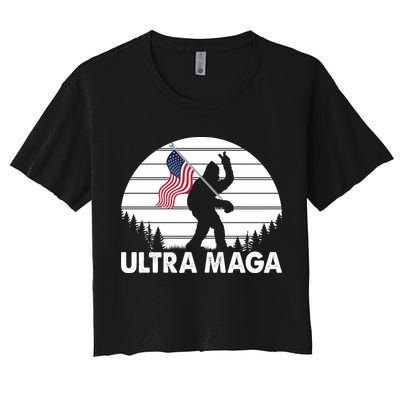 Ultra Maga Big Foot Sasquatch Crop Top