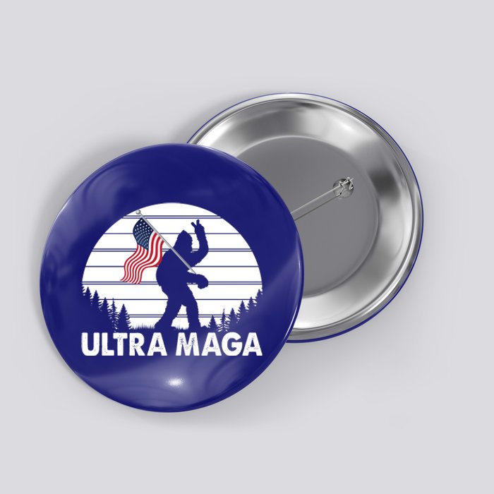 Ultra Maga Big Foot Sasquatch Button