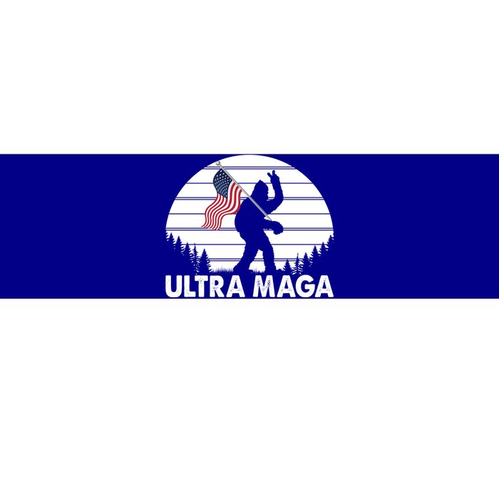 Ultra Maga Big Foot Sasquatch Bumper Sticker