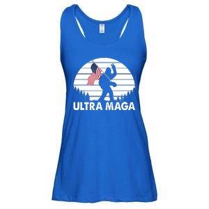 Ultra Maga Big Foot Sasquatch Ladies Essential Flowy Tank