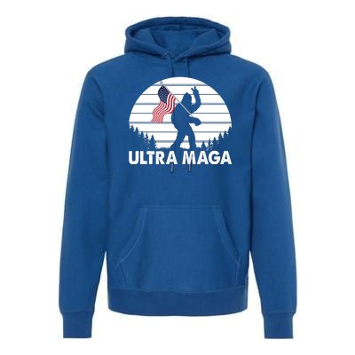 Ultra Maga Big Foot Sasquatch Premium Hoodie