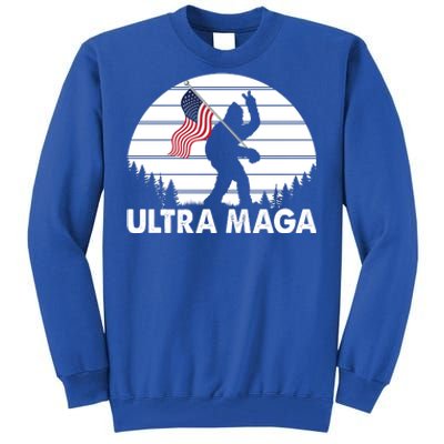 Ultra Maga Big Foot Sasquatch Tall Sweatshirt