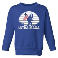 Ultra Maga Big Foot Sasquatch Toddler Sweatshirt