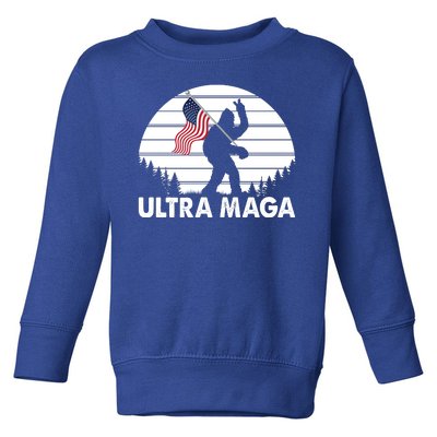 Ultra Maga Big Foot Sasquatch Toddler Sweatshirt