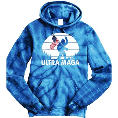 Ultra Maga Big Foot Sasquatch Tie Dye Hoodie