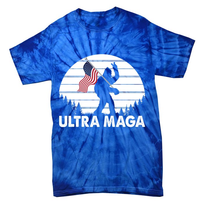 Ultra Maga Big Foot Sasquatch Tie-Dye T-Shirt