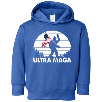 Ultra Maga Big Foot Sasquatch Toddler Hoodie