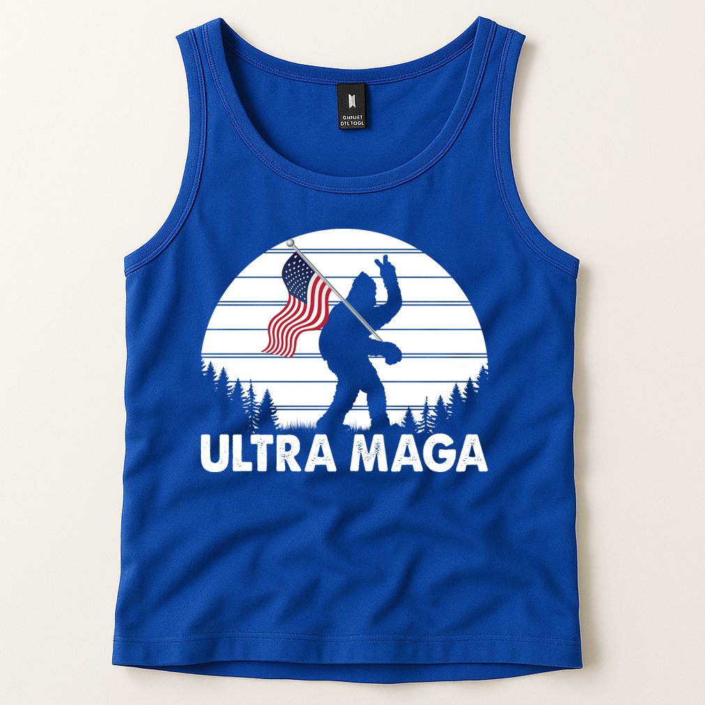 Ultra Maga Big Foot Sasquatch Tank Top