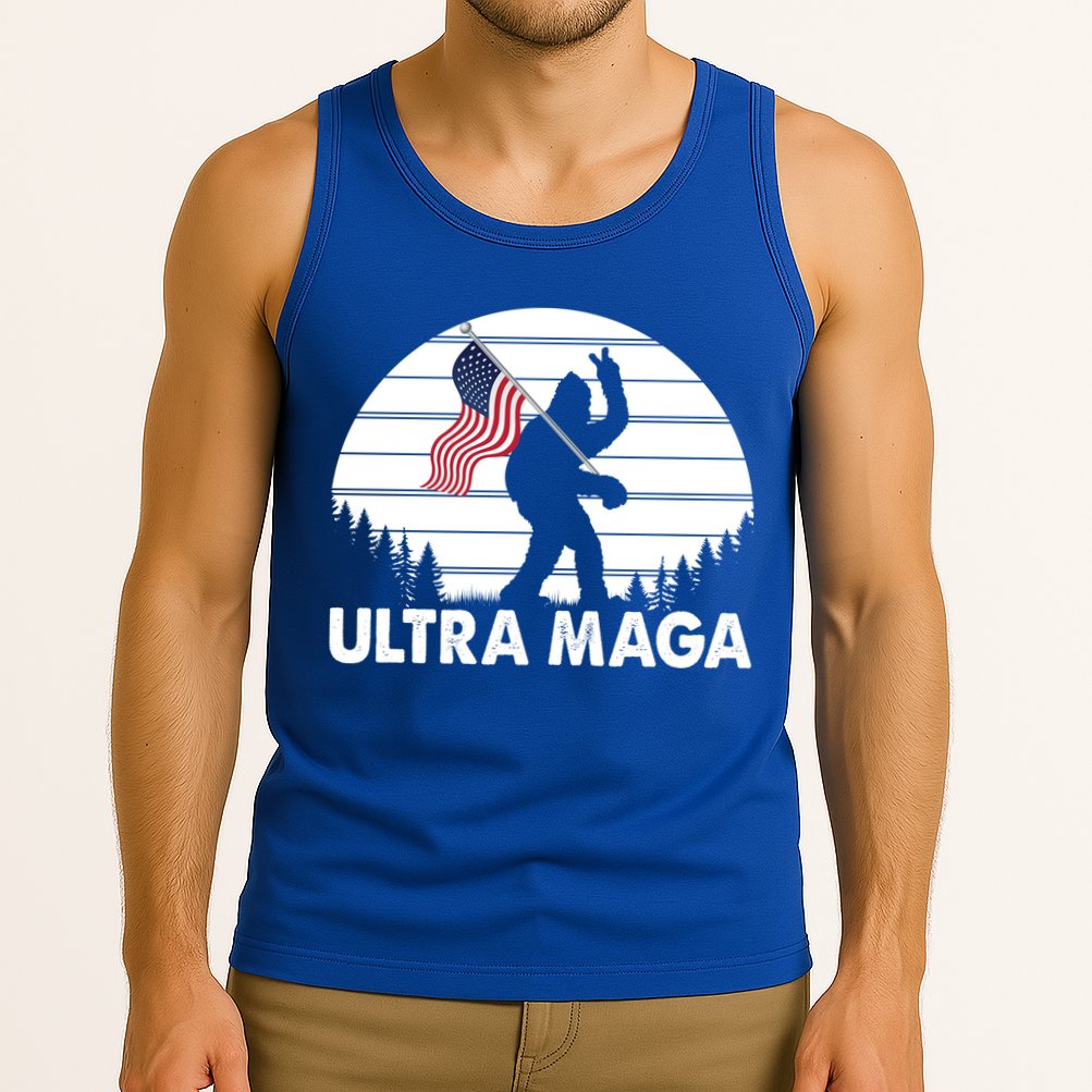 Ultra Maga Big Foot Sasquatch Tank Top