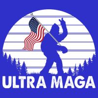 Ultra Maga Big Foot Sasquatch Womens T-Shirt