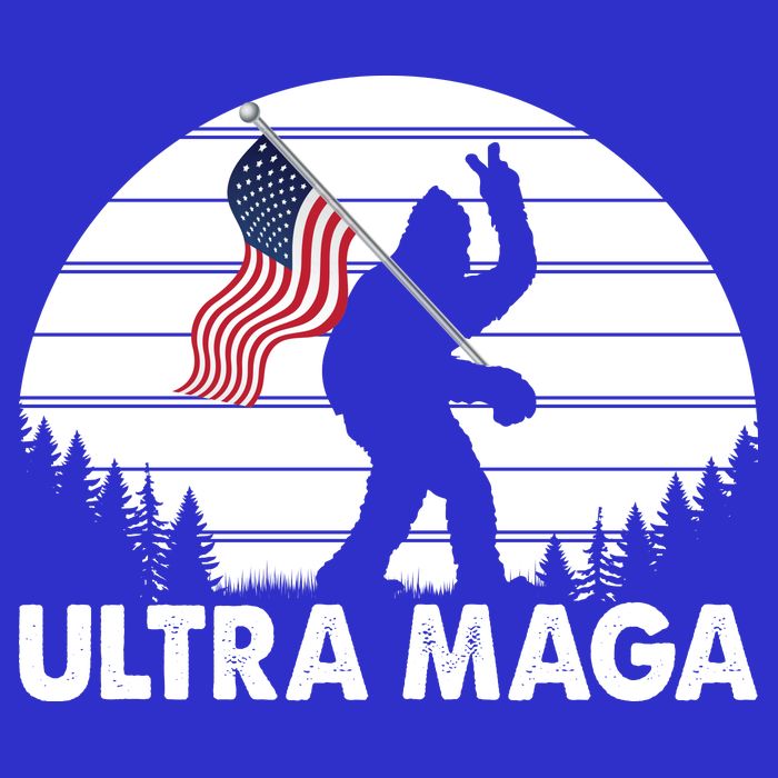 Ultra Maga Big Foot Sasquatch Womens T-Shirt