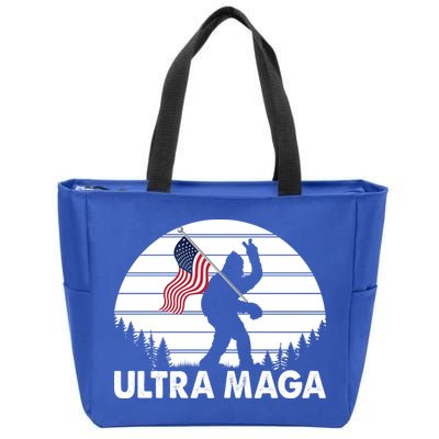 Ultra Maga Big Foot Sasquatch Zip Tote Bag