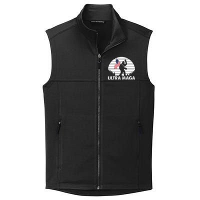 Ultra Maga Big Foot Sasquatch Collective Smooth Fleece Vest