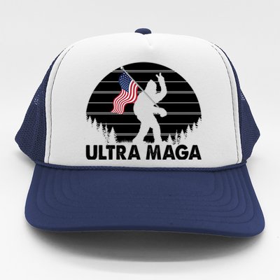 Ultra Maga Big Foot Sasquatch Trucker Hat