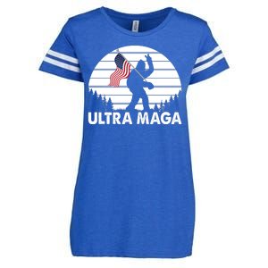 Ultra Maga Big Foot Sasquatch Enza Ladies Jersey Football T-Shirt