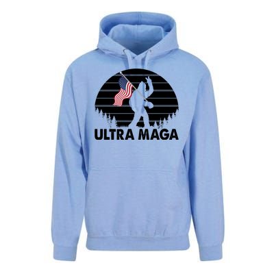 Ultra Maga Big Foot Sasquatch Unisex Surf Hoodie