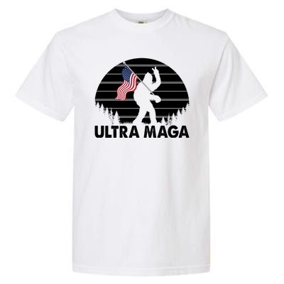 Ultra Maga Big Foot Sasquatch Garment-Dyed Heavyweight T-Shirt