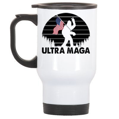 Ultra Maga Big Foot Sasquatch Stainless Steel Travel Mug