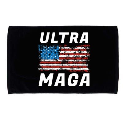 Ultra MAGA Bold United States Of America USA Flag Microfiber Hand Towel