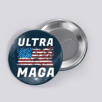 Ultra MAGA Bold United States Of America USA Flag Button