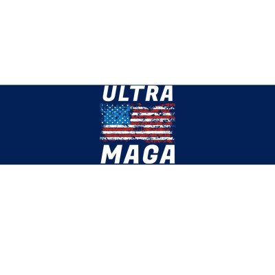 Ultra MAGA Bold United States Of America USA Flag Bumper Sticker