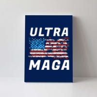 Ultra MAGA Bold United States Of America USA Flag Canvas