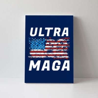 Ultra MAGA Bold United States Of America USA Flag Canvas