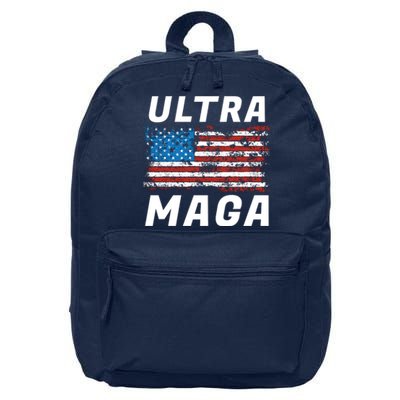 Ultra MAGA Bold United States Of America USA Flag 16 in Basic Backpack