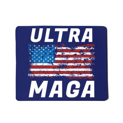 Ultra MAGA Bold United States Of America USA Flag Mousepad