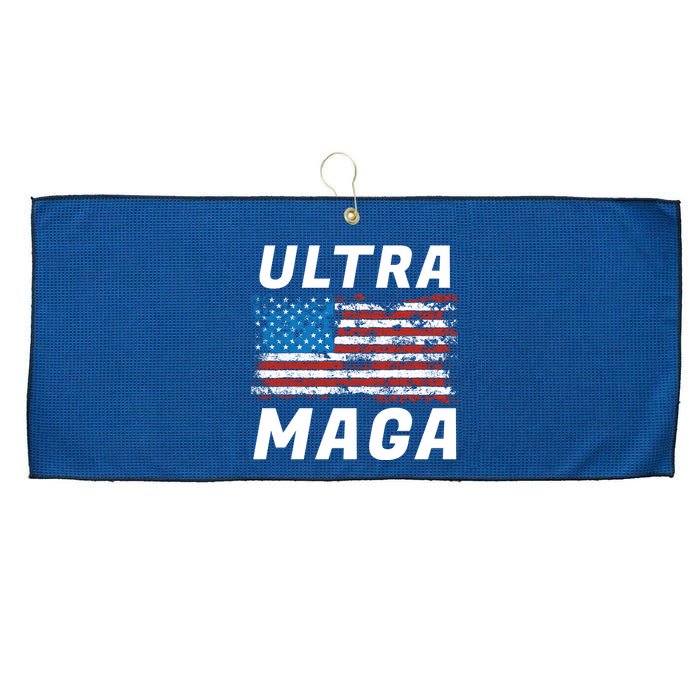 Ultra MAGA Bold United States Of America USA Flag Large Microfiber Waffle Golf Towel