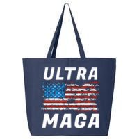 Ultra MAGA Bold United States Of America USA Flag 25L Jumbo Tote