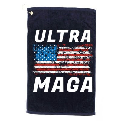 Ultra MAGA Bold United States Of America USA Flag Platinum Collection Golf Towel