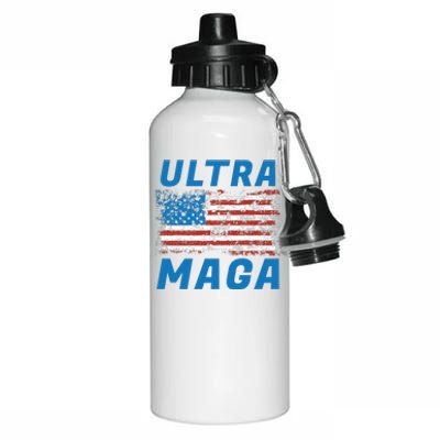 Ultra MAGA Bold United States Of America USA Flag Aluminum Water Bottle