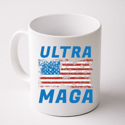 Ultra MAGA Bold United States Of America USA Flag Coffee Mug