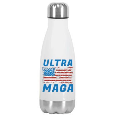 Ultra MAGA Bold United States Of America USA Flag Stainless Steel Insulated Water Bottle