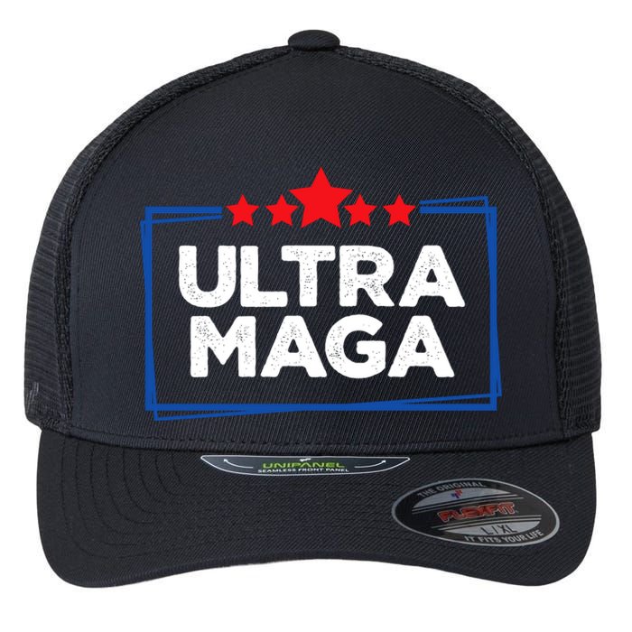 Ultra Maga Bold Graphic Flexfit Unipanel Trucker Cap