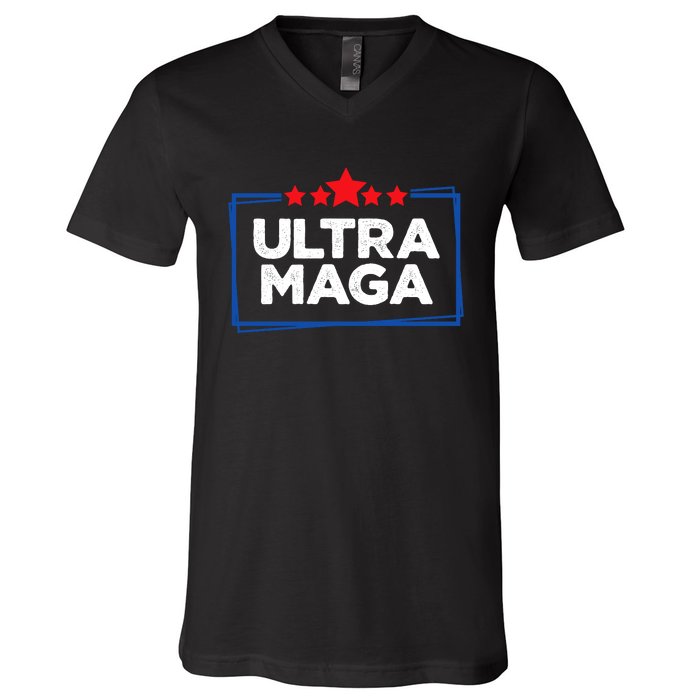 Ultra Maga Bold Graphic V-Neck T-Shirt