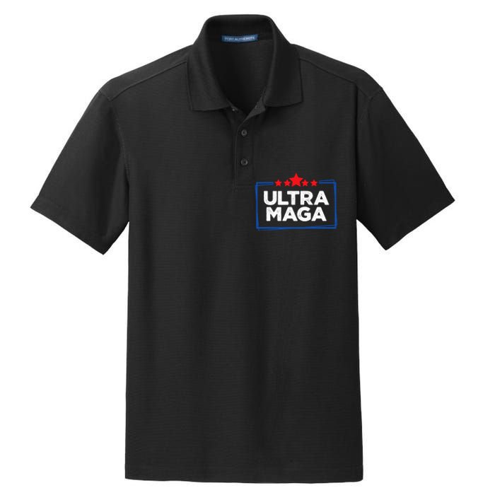 Ultra Maga Bold Graphic Dry Zone Grid Polo