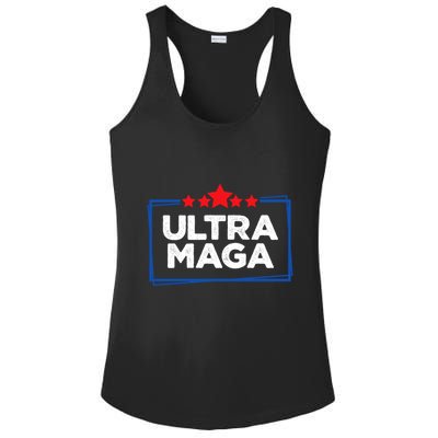 Ultra Maga Bold Graphic Ladies PosiCharge Competitor Racerback Tank
