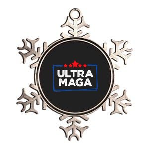 Ultra Maga Bold Graphic Metallic Star Ornament