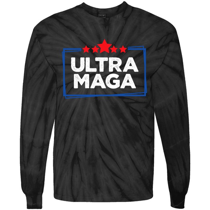 Ultra Maga Bold Graphic Tie-Dye Long Sleeve Shirt