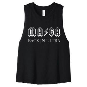 Ultra MAGA Back In Ultra Women's Racerback Cropped Tank